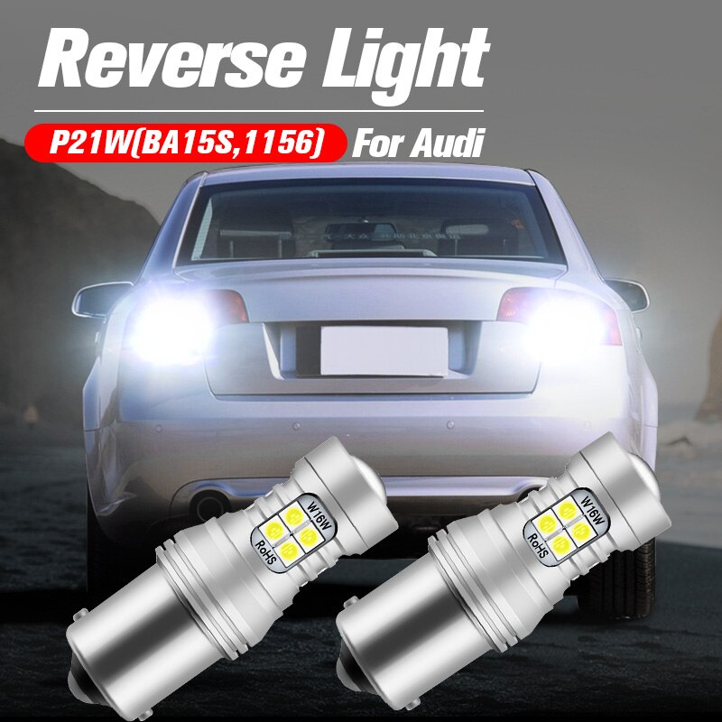 LED  Ʈ   , Audi A4 B5 B6 A6 8N S6 S8 RS6 RS4 C4 C5 S4 TT, P21W BA15S 1156 Canbus  , 2 